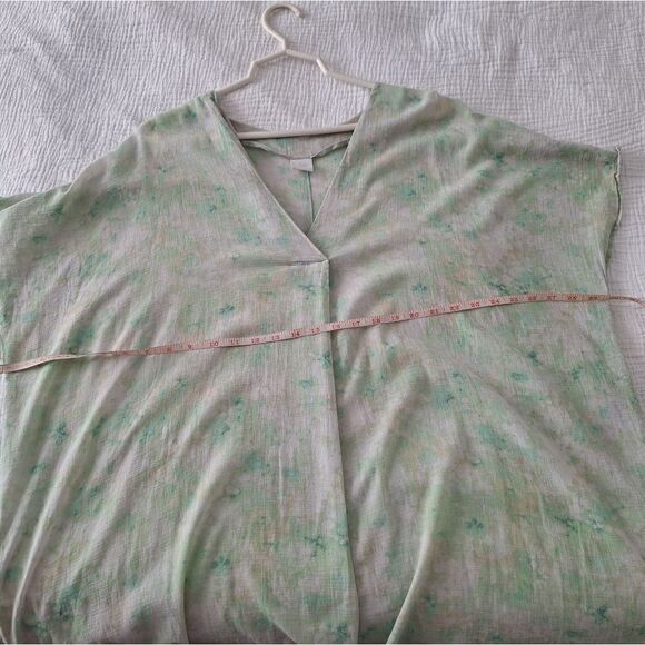 H&M M kaftan green floral - Picture 4 of 5